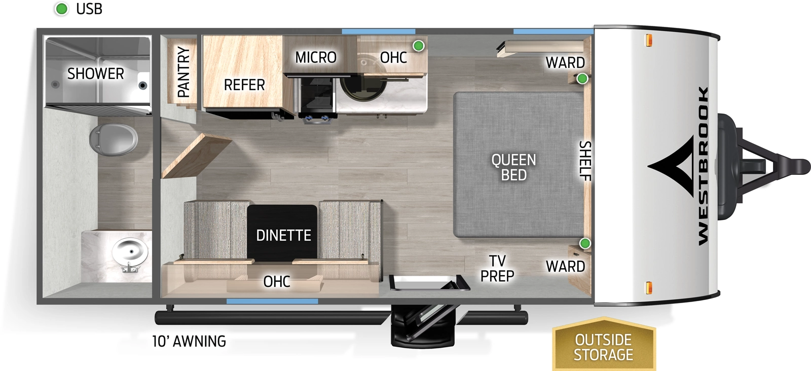 Westbrook 16RBCC Floorplan